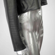 Load image into Gallery viewer, tkink black chain leather jacket