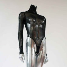 Load image into Gallery viewer, tkink black sheer mesh bodysuit