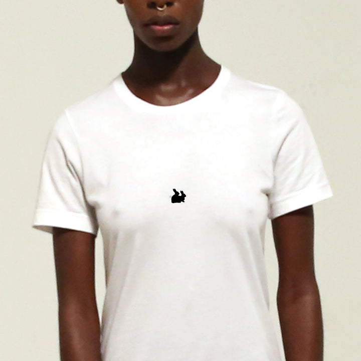 White Tee / Black Bunny