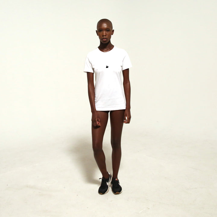 White Tee / Black Bunny