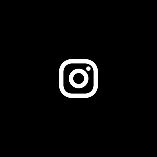 white instagram logo over black