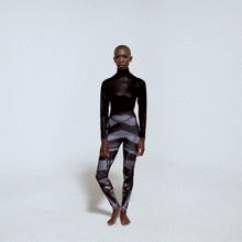 Load image into Gallery viewer, yoga pants swing print over white background gif animation
