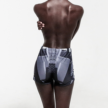 Load image into Gallery viewer, back view model in yoga shorts over white background
