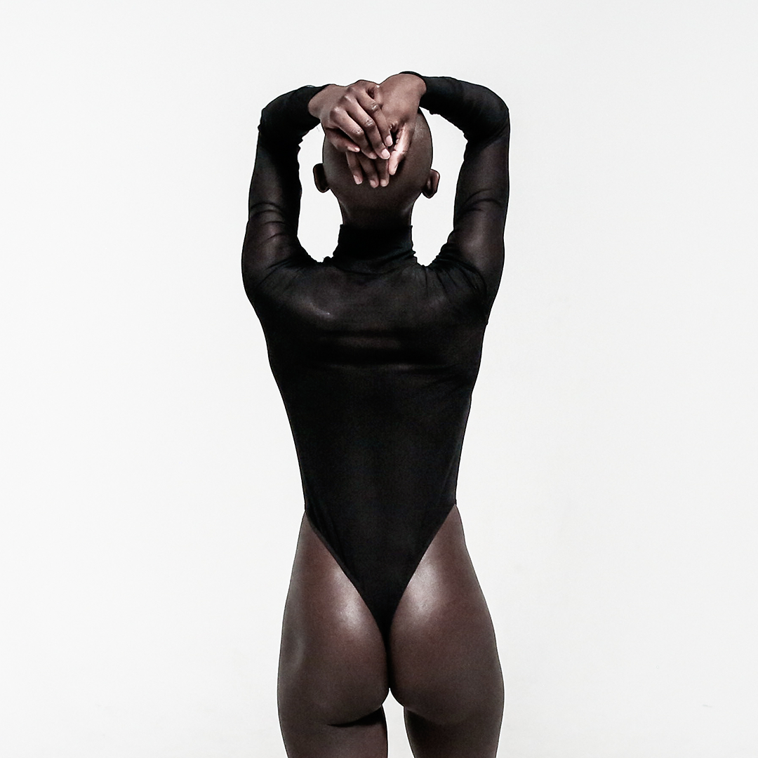 Meshwork Sheer Bodysuit - black - Bodysuits