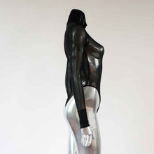 Load image into Gallery viewer, tkink black sheer mesh bodysuit
