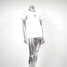 Load image into Gallery viewer, white t-shirt black rabbits illustration over white background
